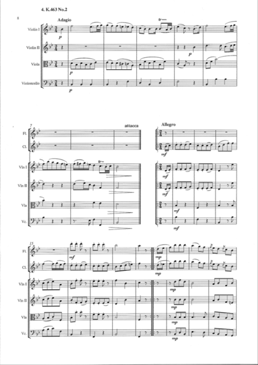 Mozart German Dances Mozart German Dances Clarinet scores gallery preview page 5