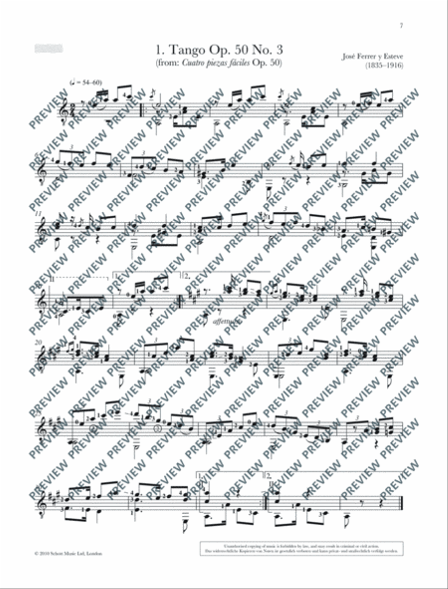 Romantic Guitar Anthology Classical Guitar scores gallery preview page 8