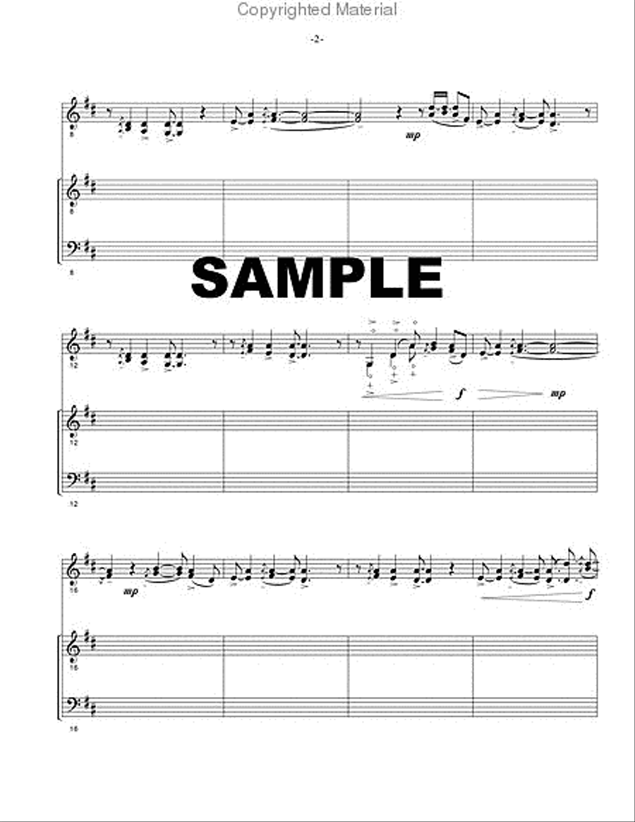 Duo for Violin and Marimba Percussion Ensemble scores gallery preview page 3