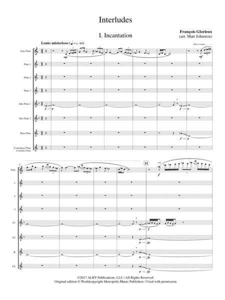 Interludes for Solo Flute and Flute Choir