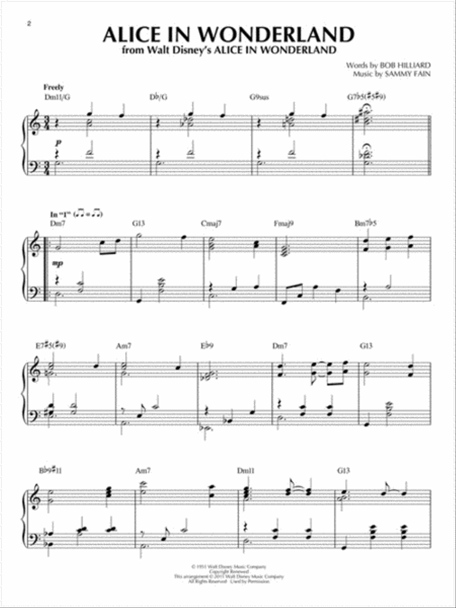 Disney Disney Piano Solo scores gallery preview page 3