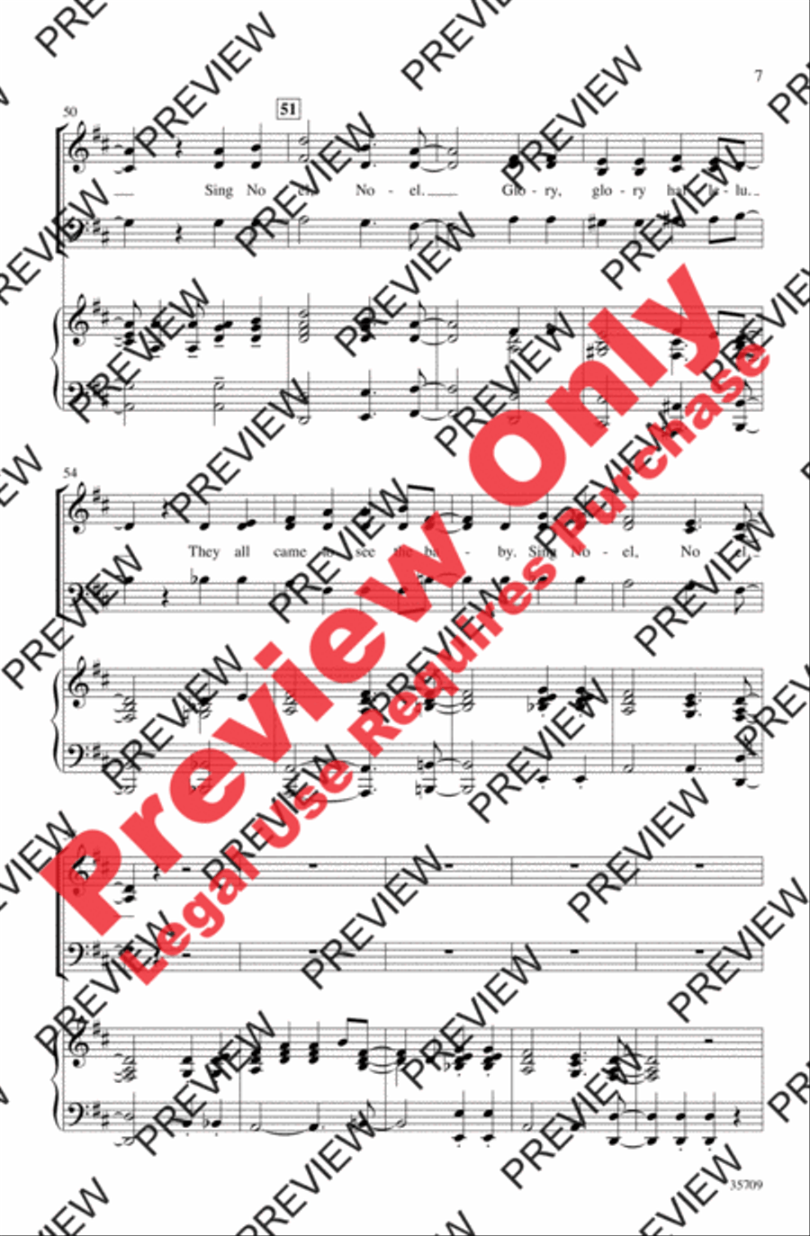 Sing Noel, Noel! Sing Noel, Noel! 3-Part scores gallery preview page 7