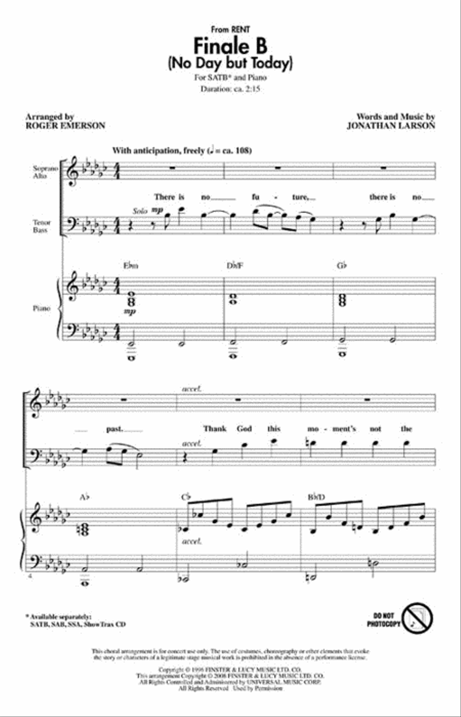 Finale B Choir scores gallery preview page 2