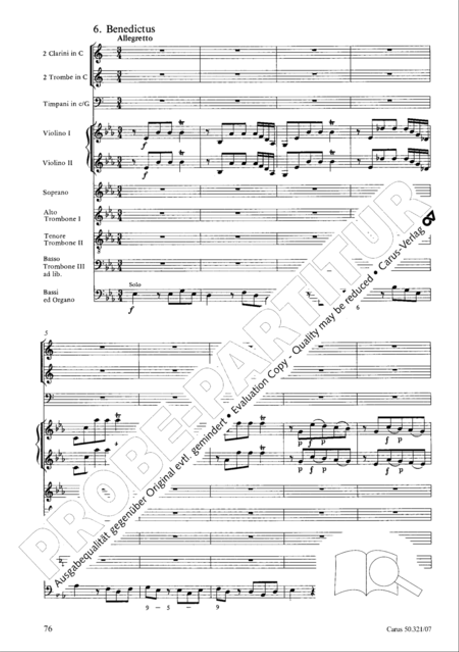 Requiem in C minor 4-Part scores gallery preview page 83