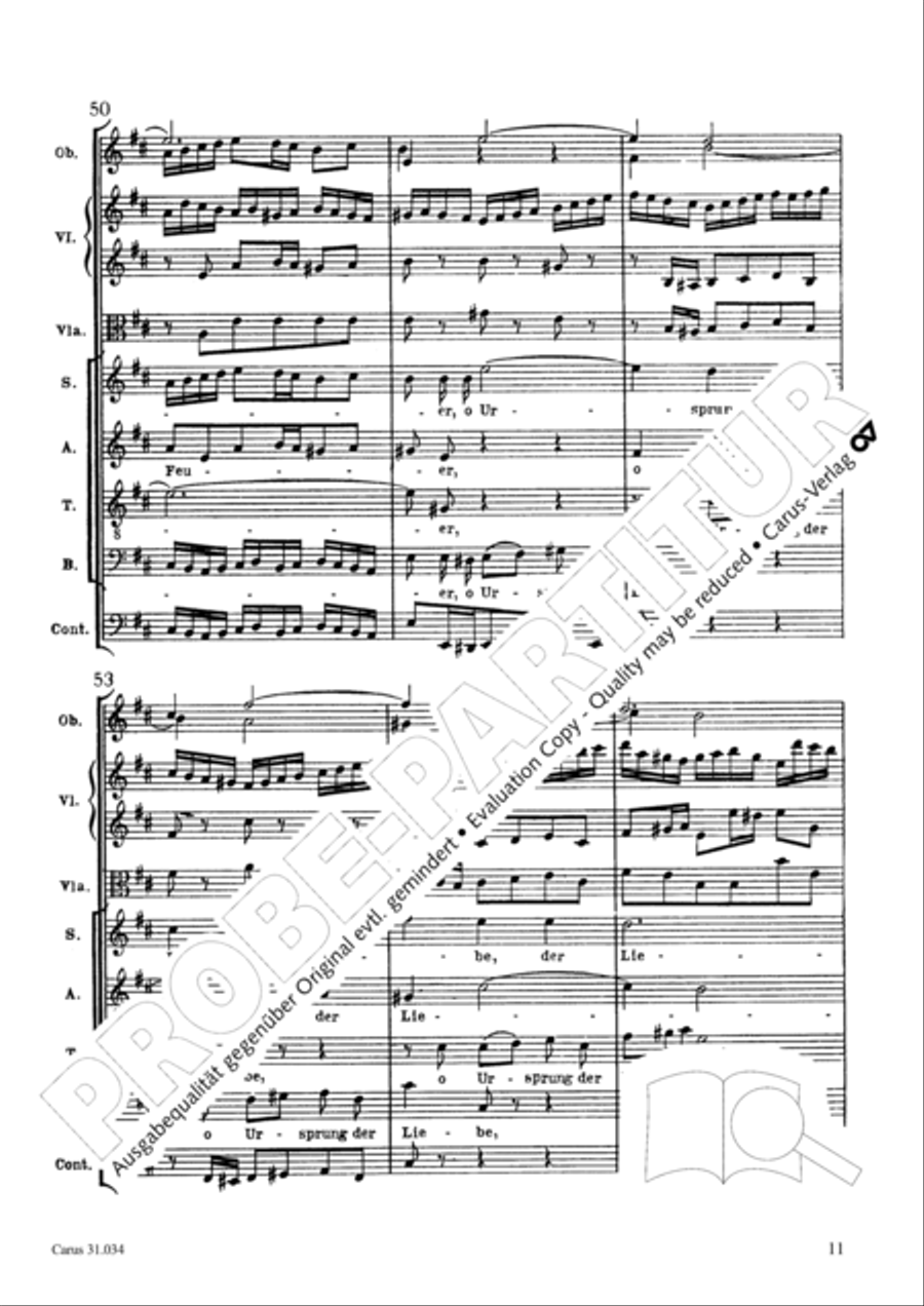 O fire everlasting (O ewiges Feuer, o Ursprung der Liebe) ATB scores gallery preview page 26