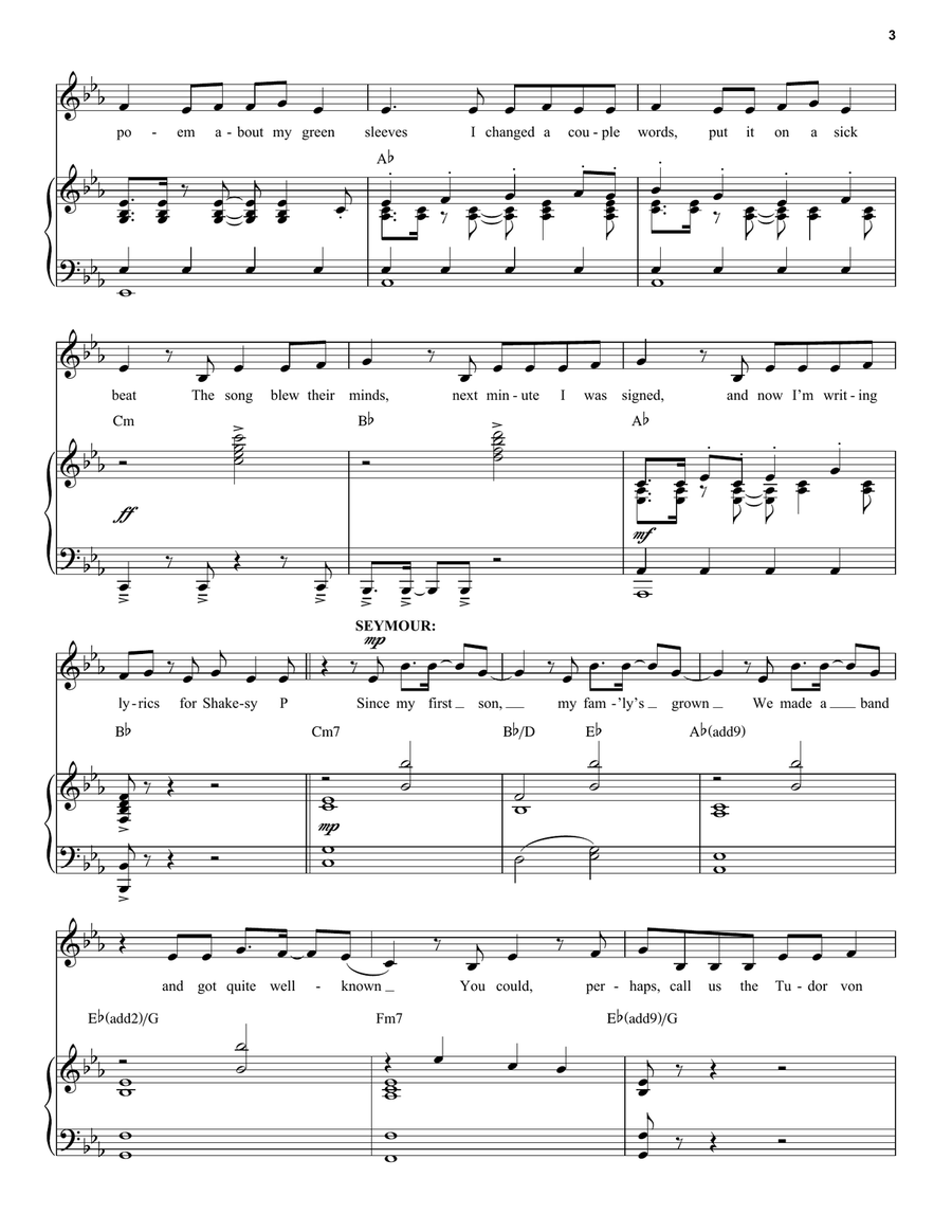 Six (from Six: The Musical) Voice scores gallery preview page 3