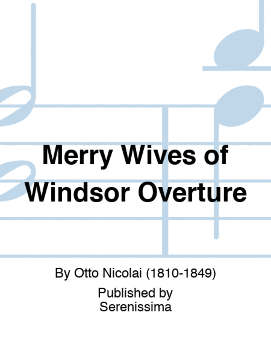 Merry Wives of Windsor Overture Set of Parts scores gallery preview page 1