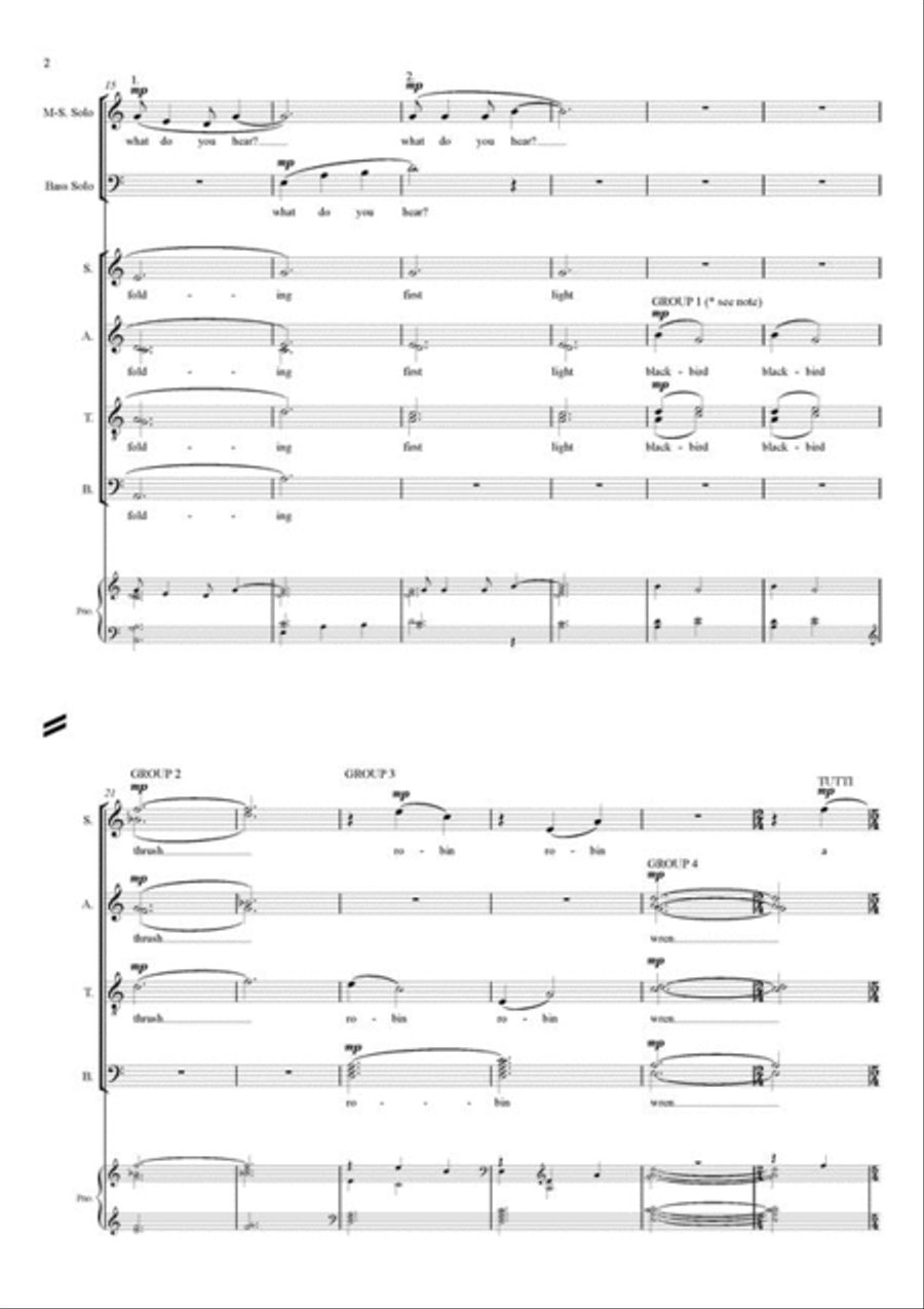 Earth Song 4-Part scores gallery preview page 2