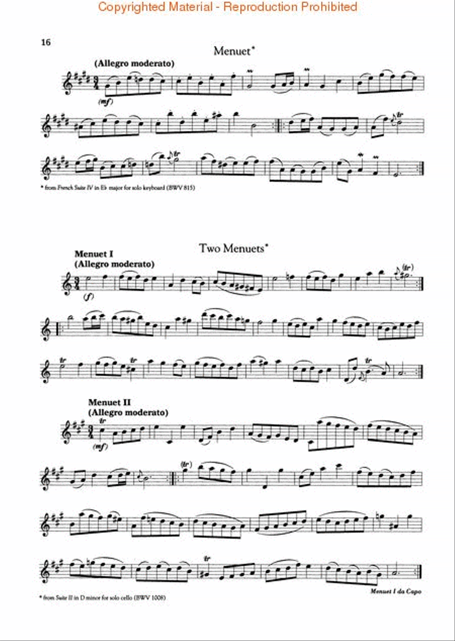 The Bach Handbook Flute Solo scores gallery preview page 4