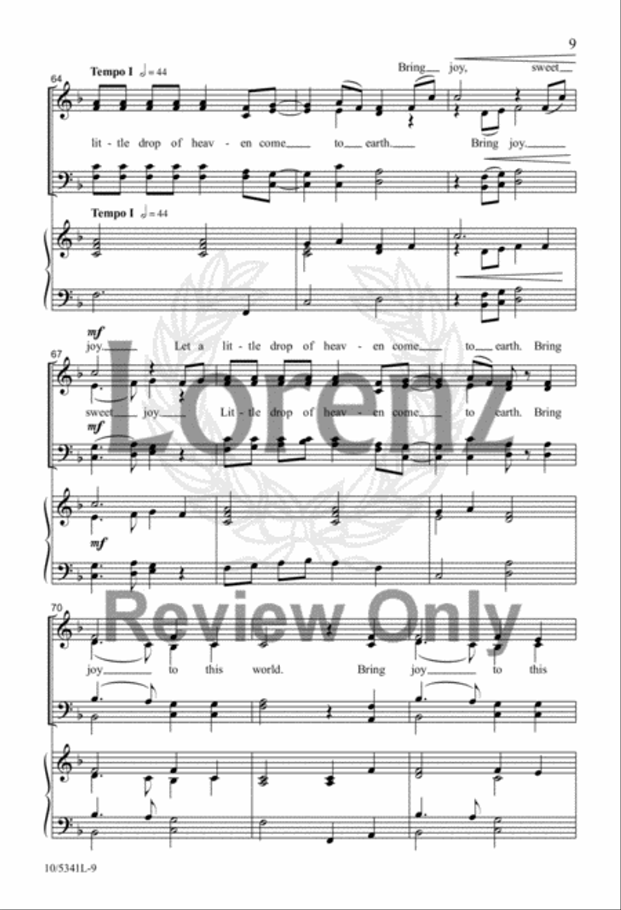 Little Drop of Heaven 4-Part scores gallery preview page 8