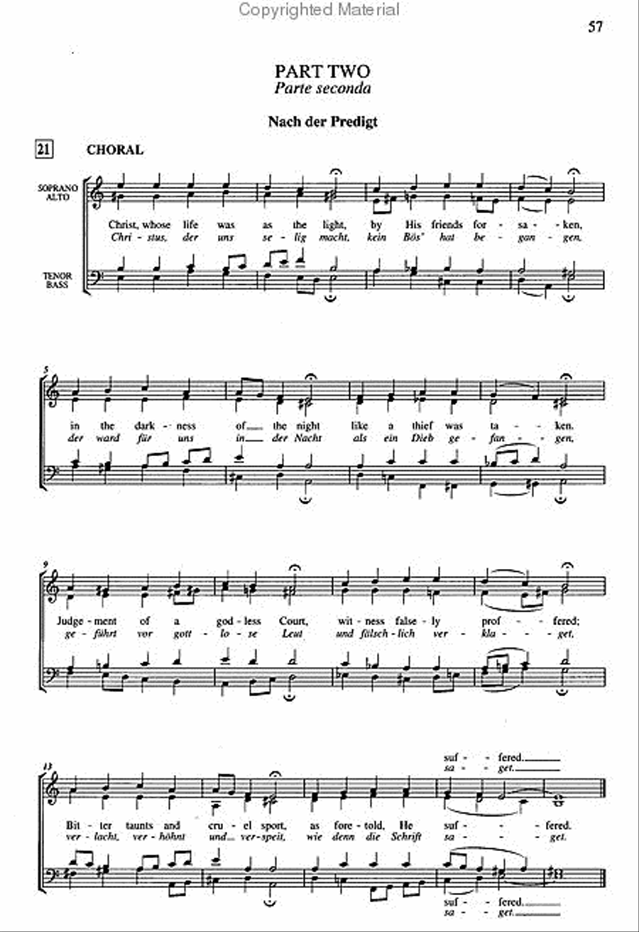 St. John Passion 4-Part scores gallery preview page 4