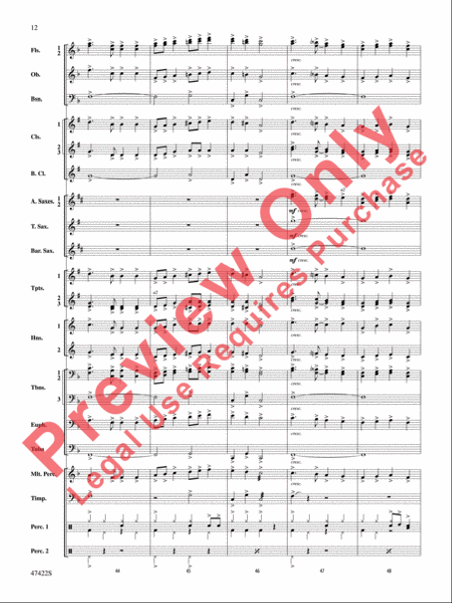 Boughs of Holly Concert Band scores gallery preview page 13