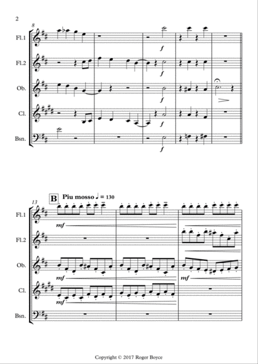 Rustic Wedding Woodwind Ensemble scores gallery preview page 2