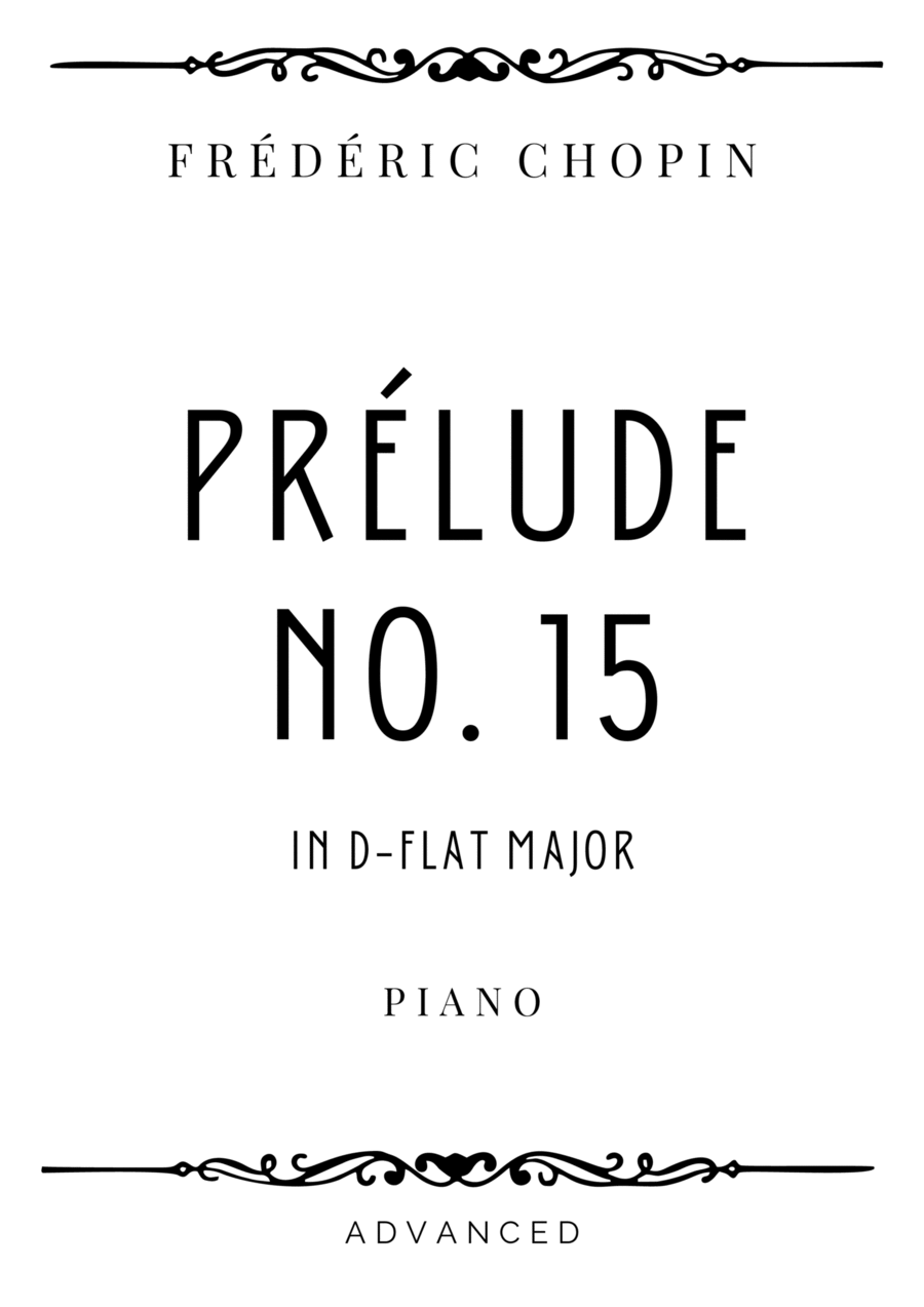 Chopin - Prelude No. 15 in D Flat Major - Advanced Chamber Music scores gallery preview page 1