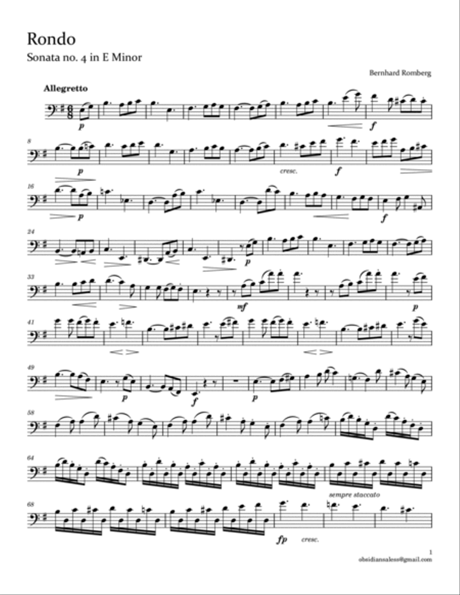 10 Solos for Cello: Intermediate Advanced Pieces Cello Solo scores gallery preview page 3
