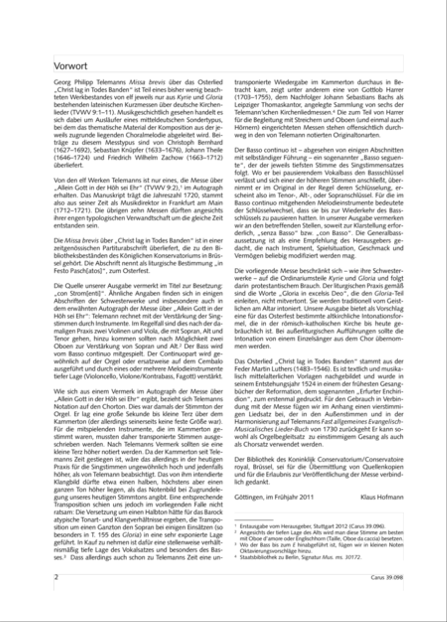 Missa brevis 4-Part scores gallery preview page 3