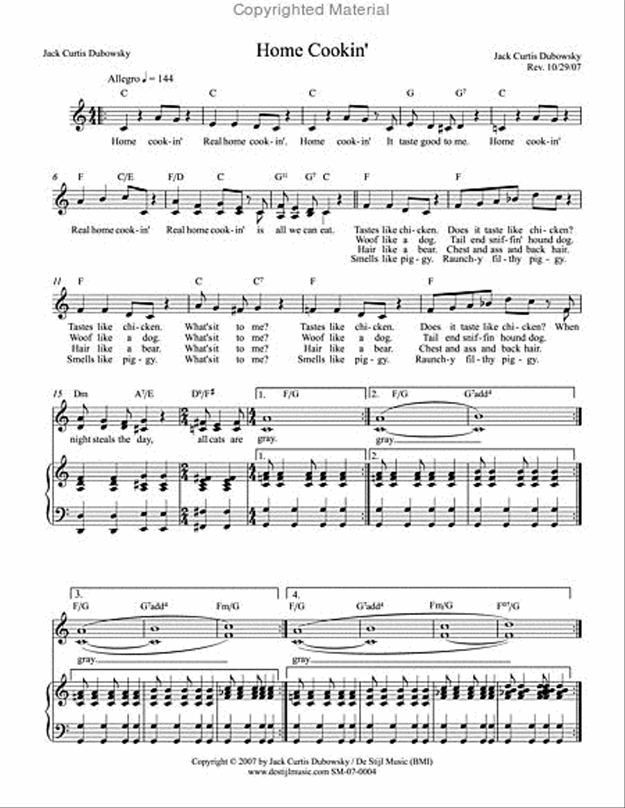 Home Cookin' Home Cookin' 2-Part scores gallery preview page 2