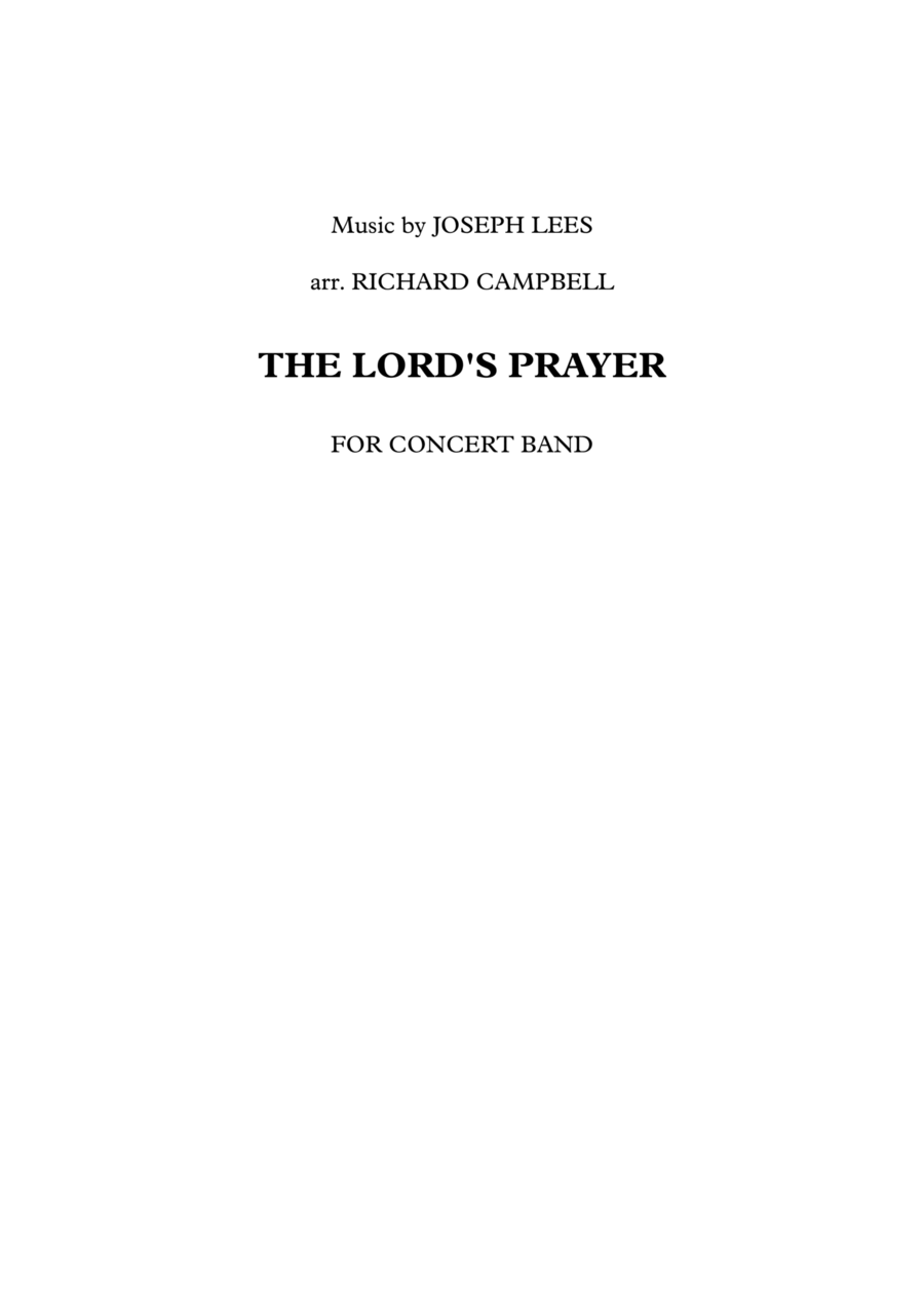 The Lord's Prayer The Lord's Prayer Concert Band scores gallery preview page 1