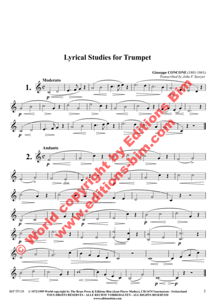 Lyrical Studies for Trumpet