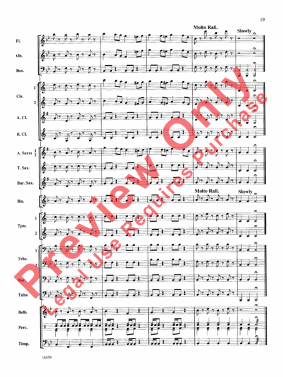 March Slav Concert Band scores gallery preview page 20