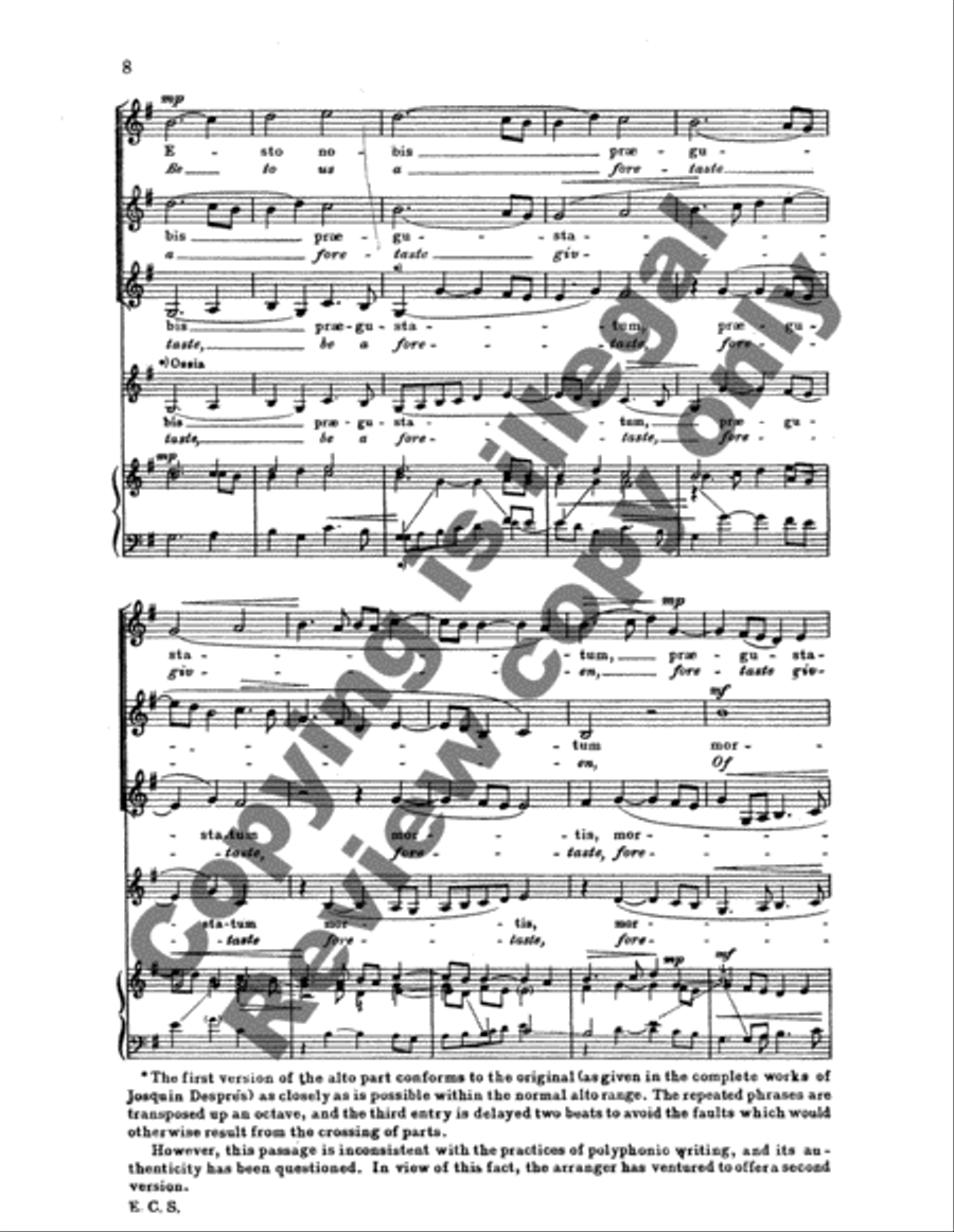 Ave verum Corpus (Bread of heaven) SSA scores gallery preview page 6