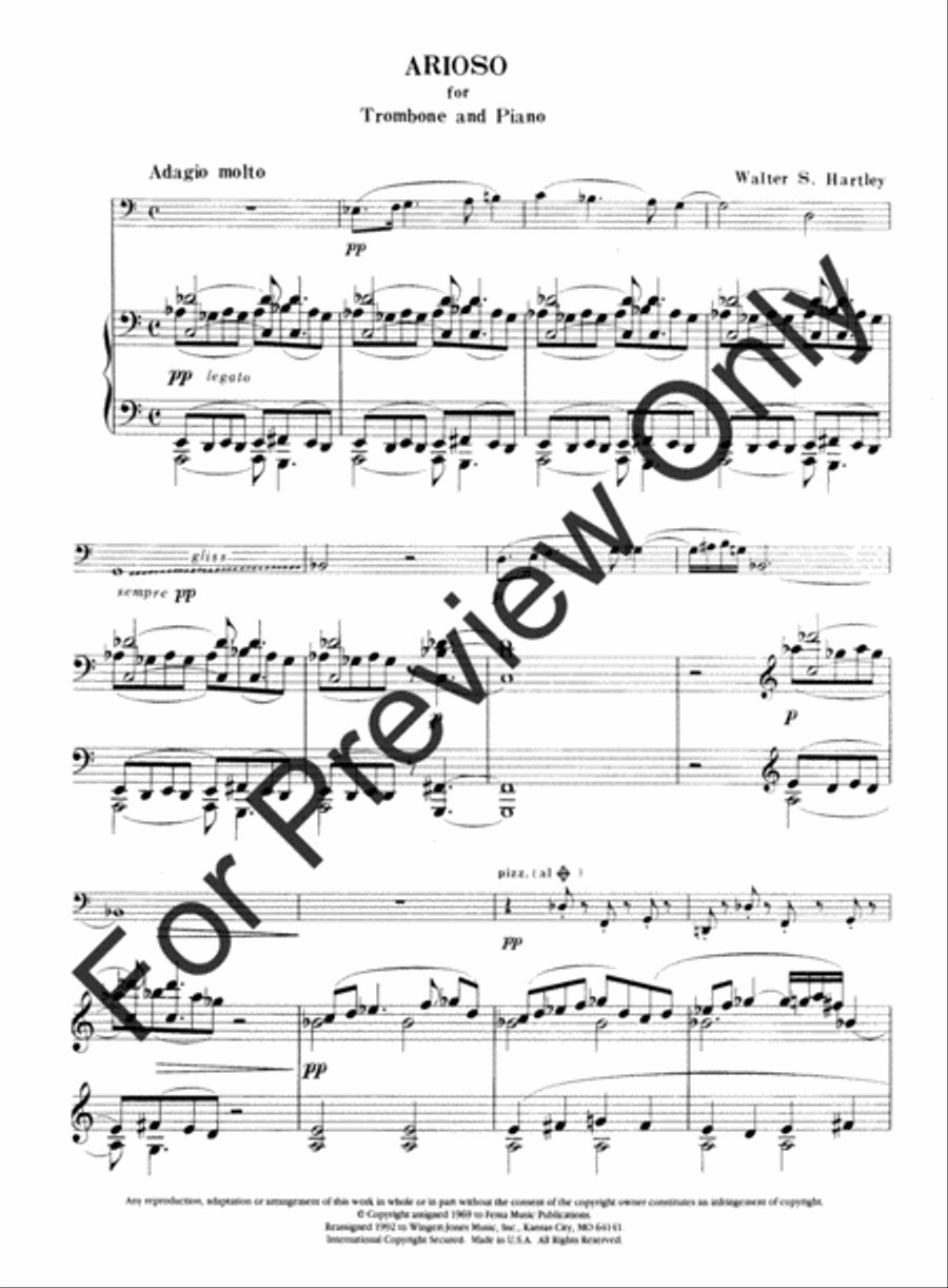 Arioso Trombone scores gallery preview page 4