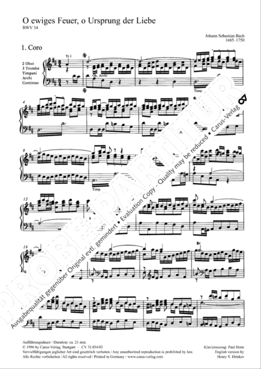 O fire everlasting (O ewiges Feuer, o Ursprung der Liebe) ATB scores gallery preview page 5