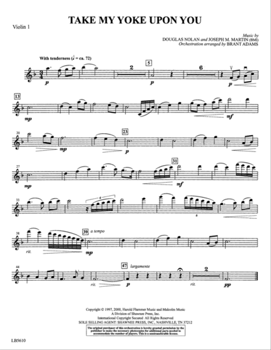 Colors of Grace - Lessons for Lent (New Edition) (Orchestra Accompaniment) - Violin 1 Choir scores gallery preview page 3