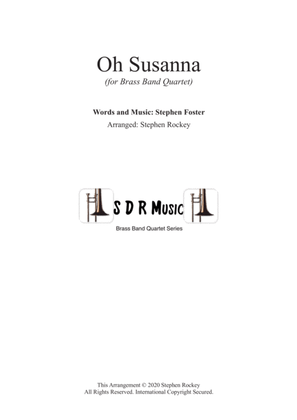 Book cover for Oh Susanna for Brass Band Quartet