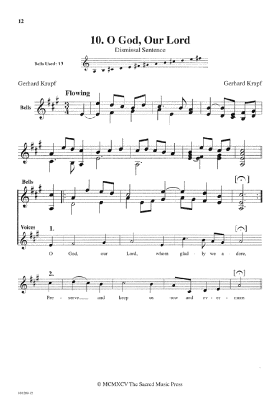Responses for Handbells and Voices Unison Choir scores gallery preview page 12