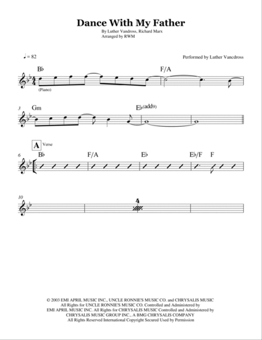 Dance With My Father Piano scores gallery preview page 2