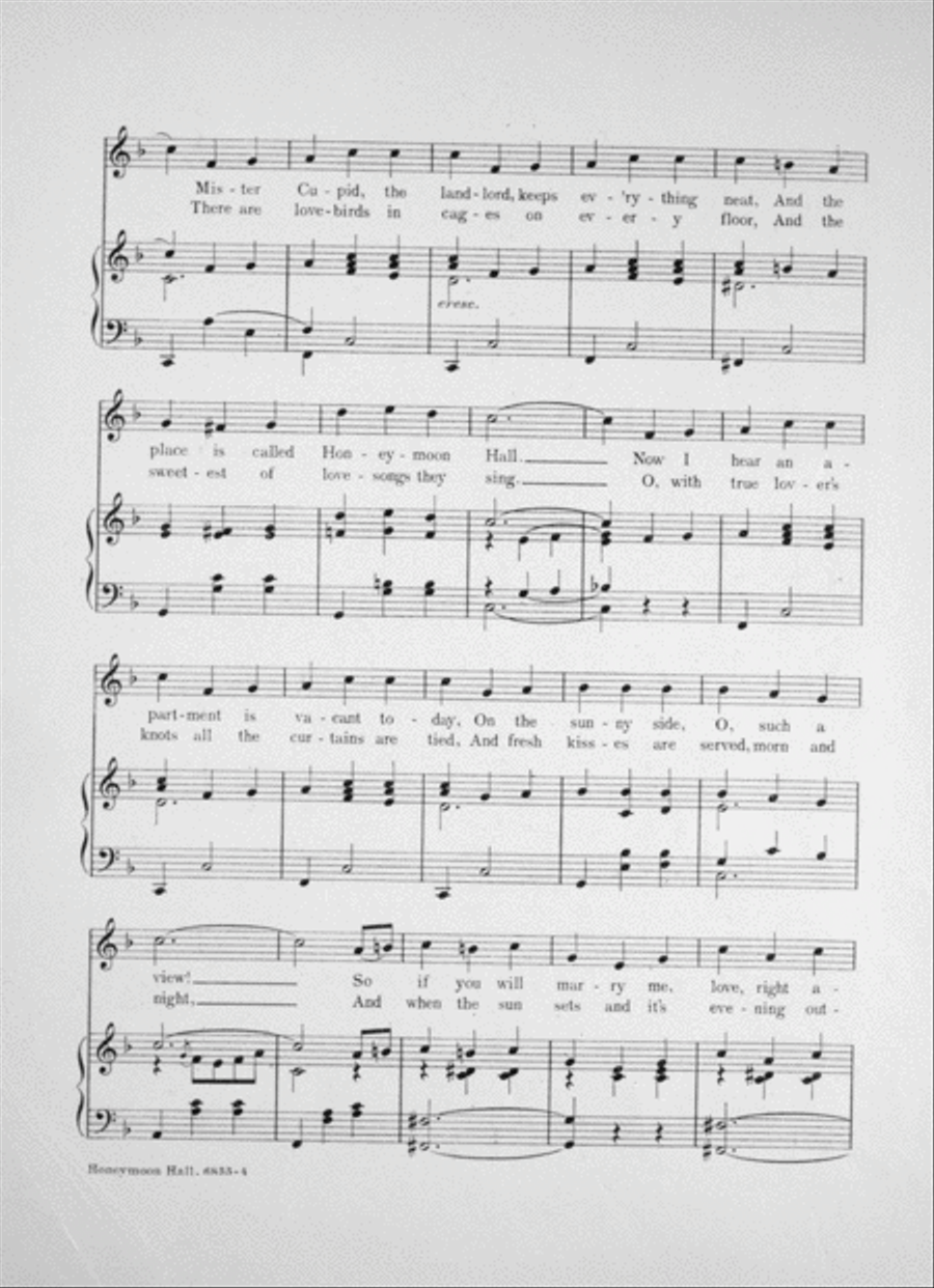 Honeymoon Hall Voice scores gallery preview page 3