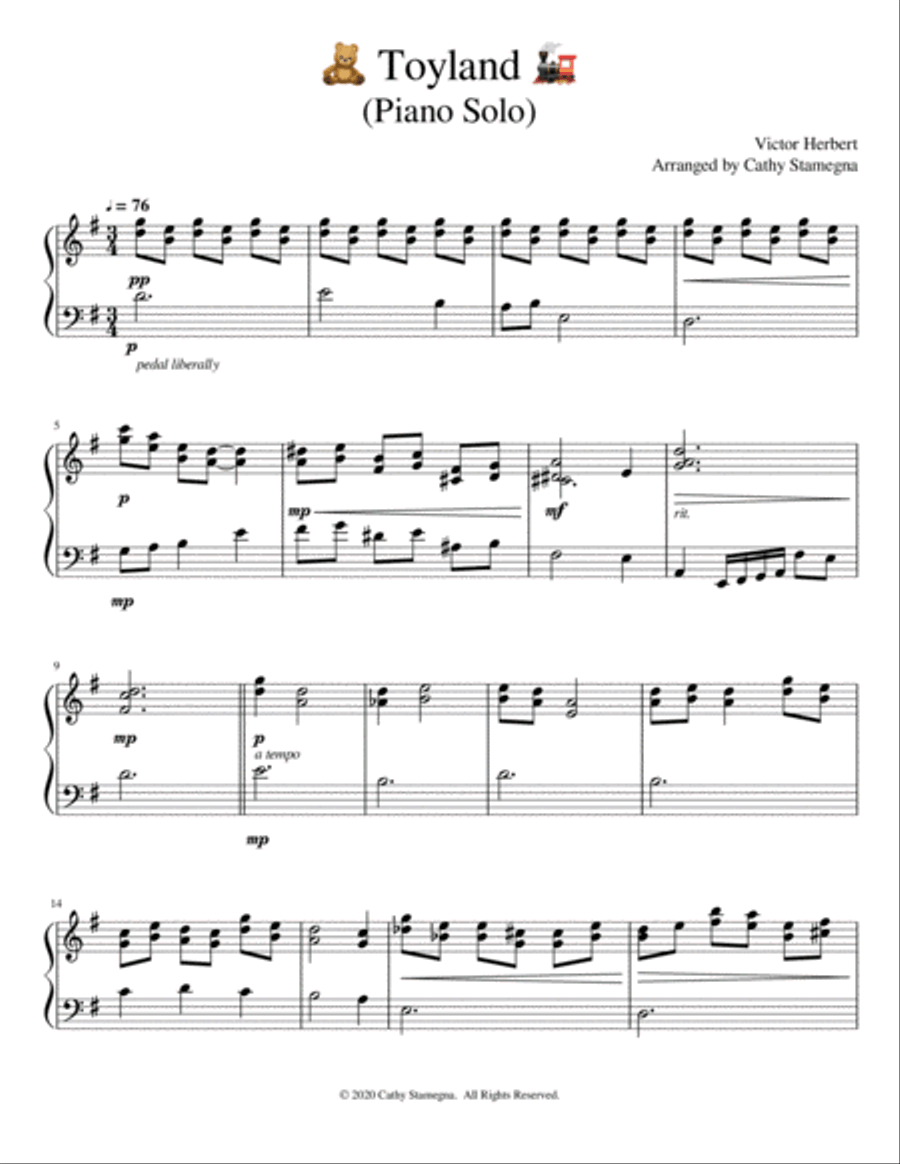 Toyland (Piano Solo) Piano Solo scores gallery preview page 2