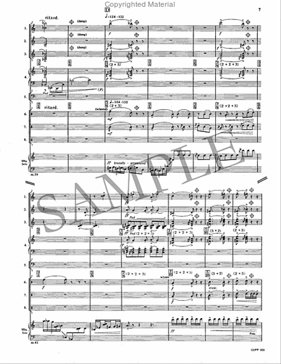 Diptych No. 2 Percussion Ensemble scores gallery preview page 5