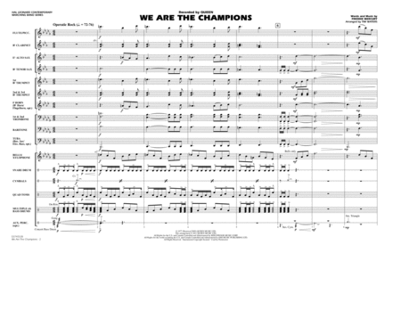 We Are The Champions - Full Score