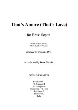 Book cover for That's Amore (that's Love)