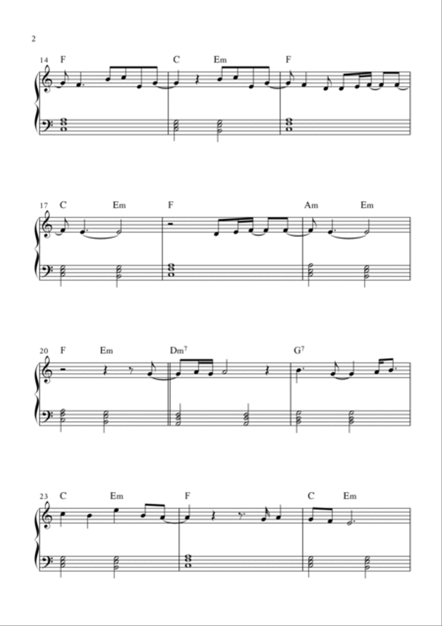 What Was I Made For? Easy Piano scores gallery preview page 2