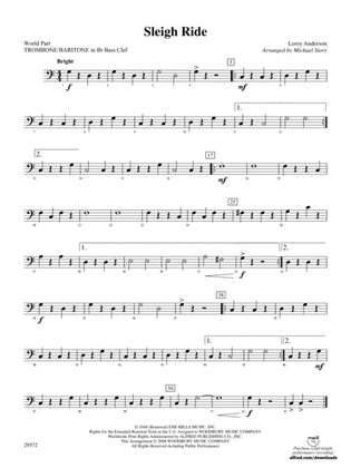 Sleigh Ride: (wp) 1st B-flat Trombone B.C.