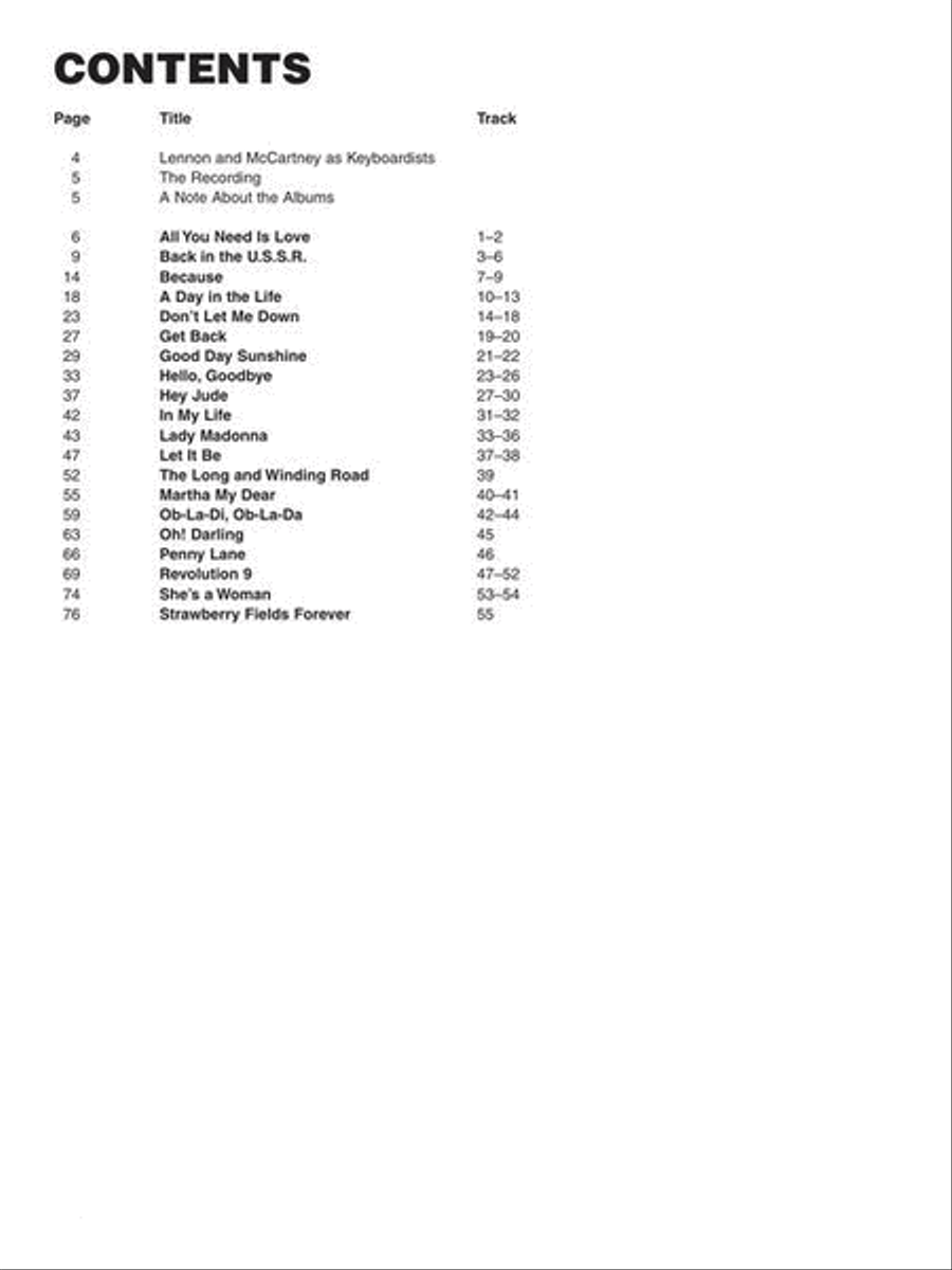 The Beatles Piano scores gallery preview page 3