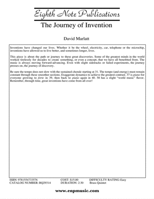 The Journey of Invention: Score