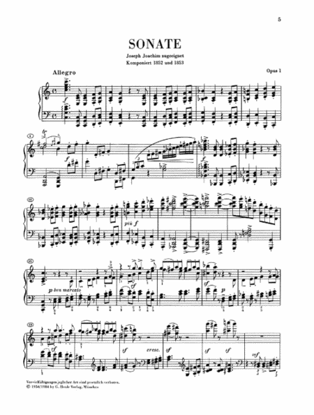 Sonatas, Scherzo and Ballades  Sheet Music
