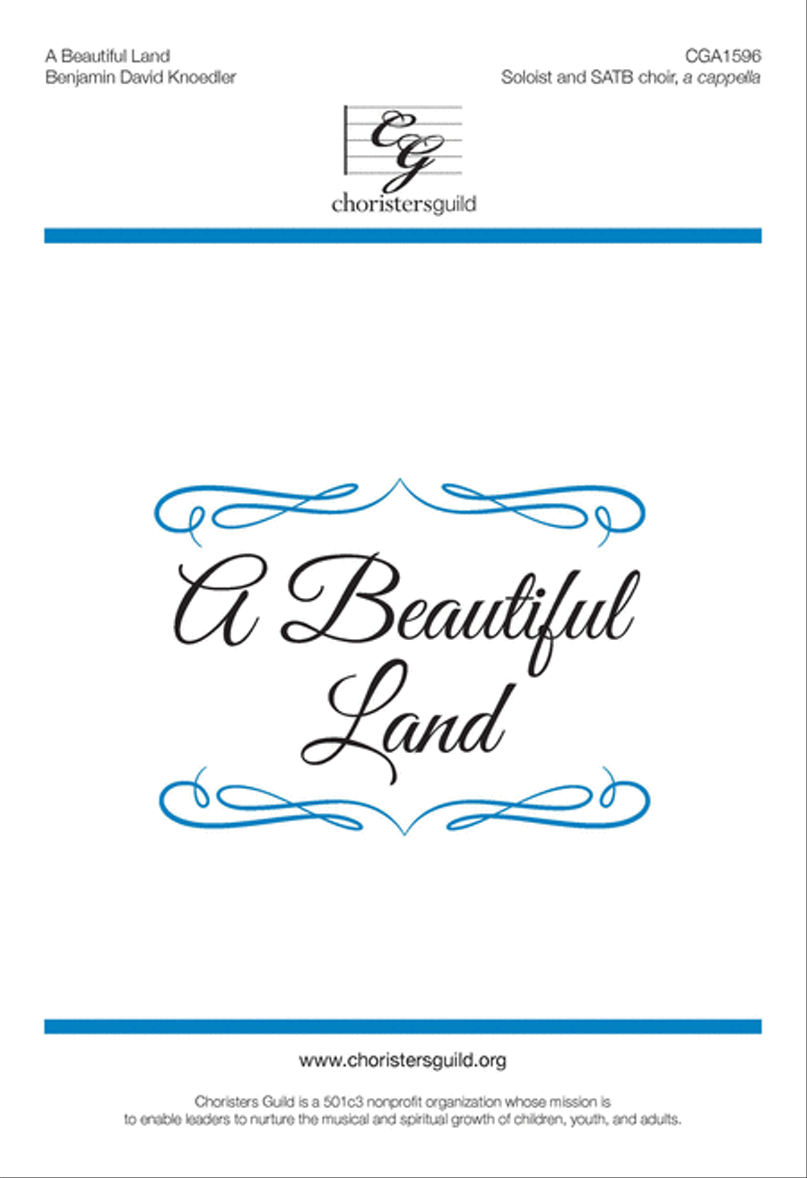 A Beautiful Land (SATB a capella) 4-Part scores gallery preview page 1