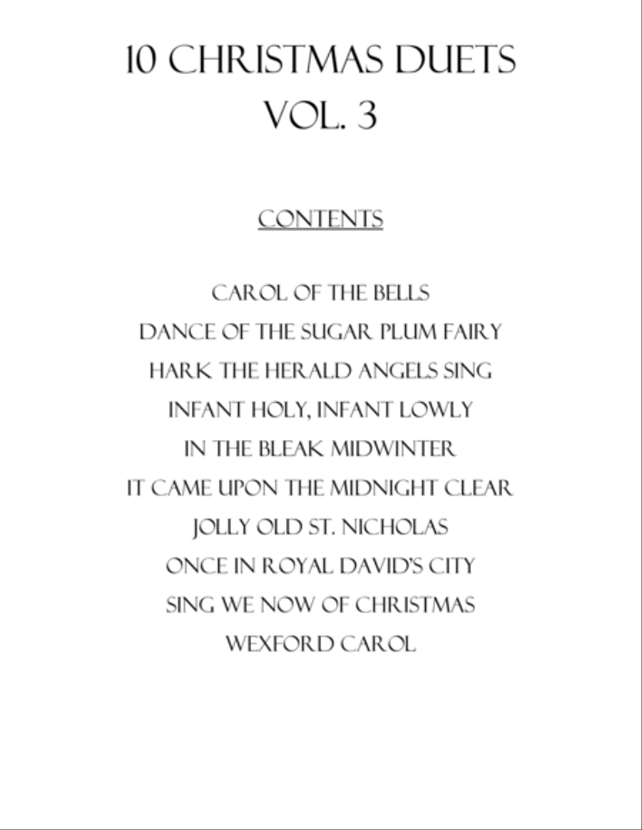10 Christmas Duets for Violin and Cello with Piano Accompaniment (Vol. 3) Piano Trio scores gallery preview page 2