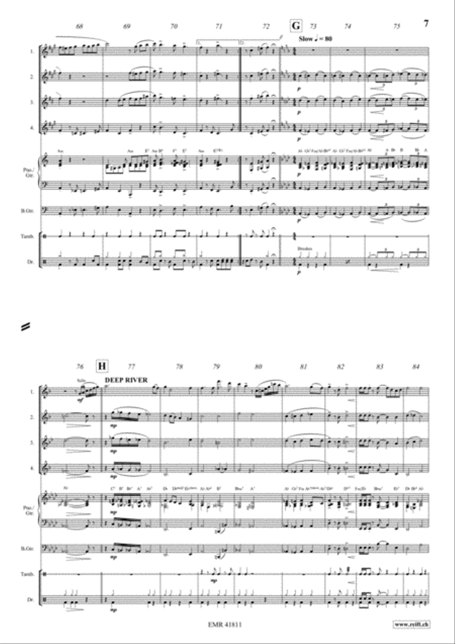 Fascinatin' Gospels Saxophone scores gallery preview page 7