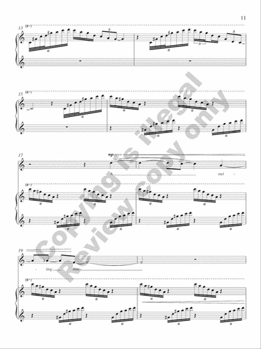 Three Songs on Poems by Lorri Neilsen Glenn Soprano Voice scores gallery preview page 9