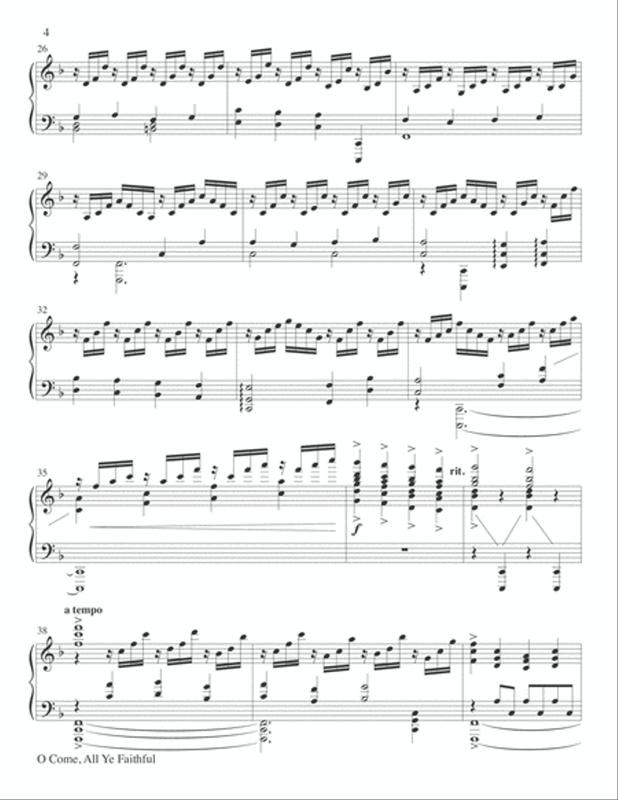 O Come All Ye Faithful O Come All Ye Faithful 4-Part scores gallery preview page 4