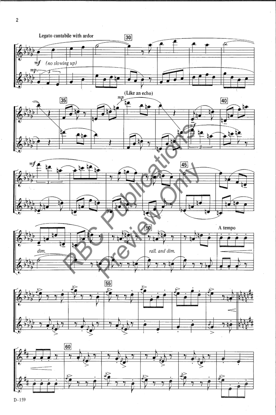 Conversation #3 Flute Duet Flute Duet scores gallery preview page 3