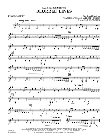 Blurred Lines - Bb Bass Clarinet
