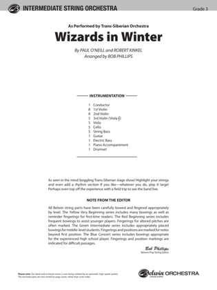 Wizards in Winter: Score