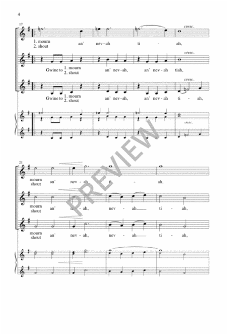 Walk Together, Children 3-Part scores gallery preview page 4